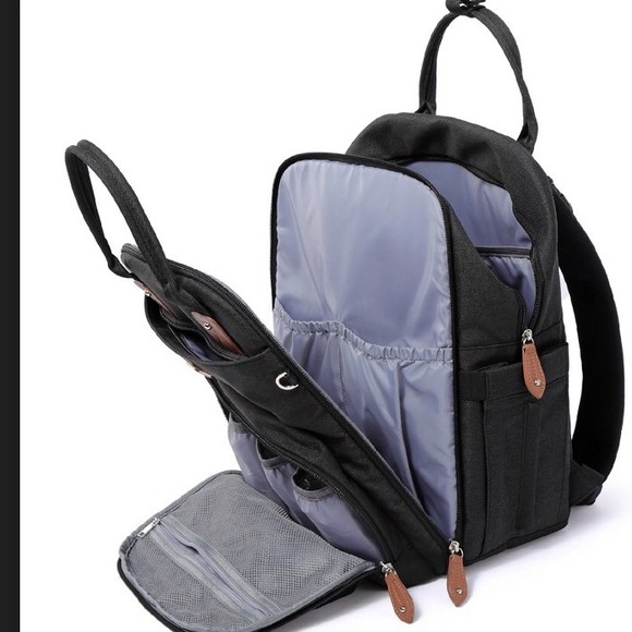 Dikaslon Diaper Bag Backpack with Pacifier Case and Stroller Straps. - Picture 2 of 5